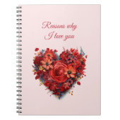 私があなたを愛する理由 |バレンタインデー ノートブック (正面)