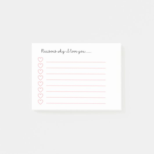 私があなたを愛する理由…............ ポストイット (正面)