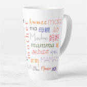 私があなたを母親と呼べる様々な方法を子宮に移す カフェラテマグ (右アングル)