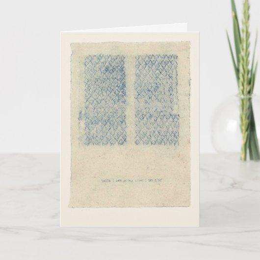 私があなたを見る時に見えるのは私だ。 カード (正面)