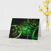 私があなた考えを訪ねるたび カード (黄色い花)