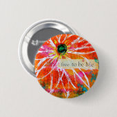 私があるために装飾的なボタン放して下さい 缶バッジ (正面&裏面)