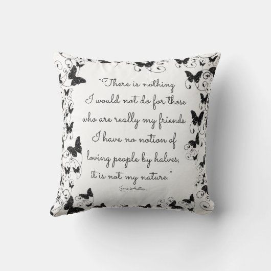 私がある人のためにしない何もありません クッション (裏面)