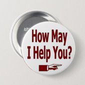 私がいかによろしいですかボタンがかかるのを救済して下さい 缶バッジ (正面&裏面)