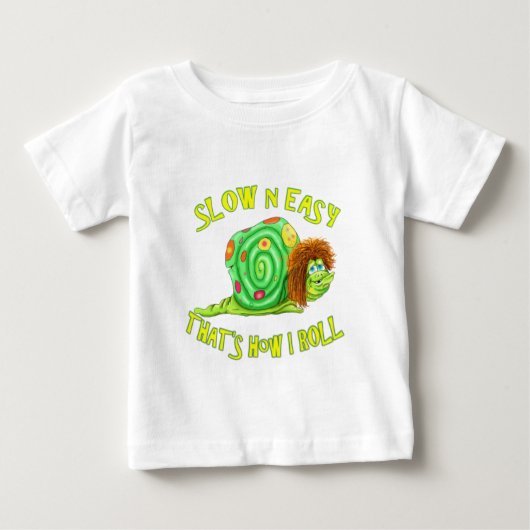私がいかに転がるかである簡単遅らせれば ベビーTシャツ (正面)