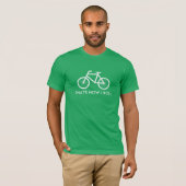私がいかに転がるかである緑の自転車のTシャツ| Tシャツ (正面フル)