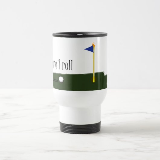 私がいかに転がるかゴルフをして下さい トラベルマグ (中央)