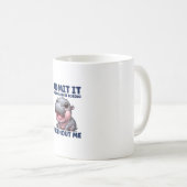 私がいないと退屈な人生だと認おもしろいめモー コーヒーマグカップ (正面右)