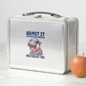 私がいないと退屈な人生だと認おもしろいめモー メタルランチボックス (インサイチュ)