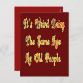 私がいないと退屈な人生を認めるヴィンテージ シーズンポストカード (正面/裏面)