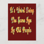 私がいないと退屈な人生を認めるヴィンテージ シーズンポストカード (正面)