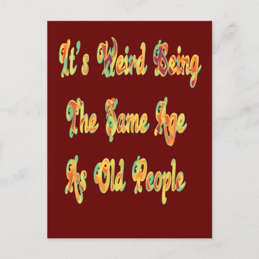 私がいないと退屈な人生を認めるヴィンテージ シーズンポストカード (正面)