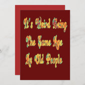 私がいないと退屈な人生を認めるヴィンテージ セーブザデート (正面/裏面)