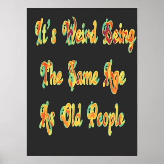 私がいないと退屈な人生を認めるヴィンテージ ポスター (正面)