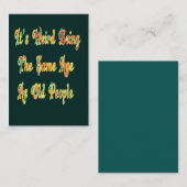 私がいないと退屈な人生を認めるヴィンテージ 名刺 (正面/裏面)