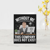 私がいなければこの会社は存在しない ボス態度 カード (黄色い花)