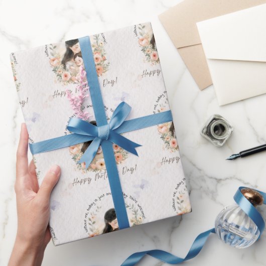 私がいなければ、今日は別の日の母親おもしろいだ ラッピングペーパー (ギフト)