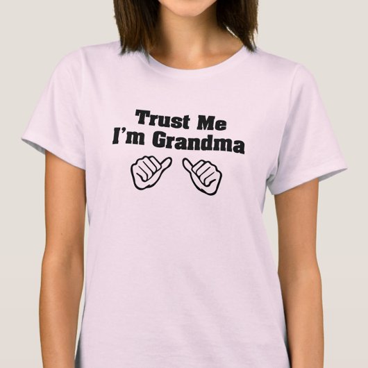 私がおばあちゃんピンクおかしいシャツ Tシャツ