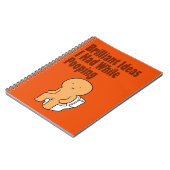 私がおもしろいうんたりに持っていた鮮やかなアイディア ノートブック (左側)