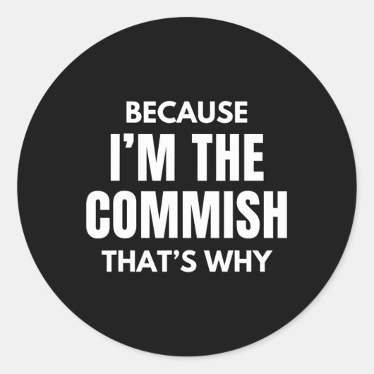 私がおもしろいファンタジーだからサッカーのコミッショナー ラウンドシール (正面)