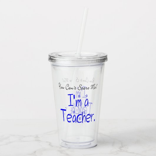 私がおもしろい先生だって怖がってはいけない アクリルタンブラー (裏面)