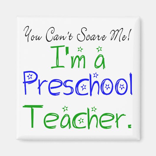 私がおもしろい幼稚園の先生だって怖がってはいけない マグネット (正面)