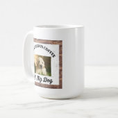 私がおもしろい必要なのはコーヒーと私の犬の写真 コーヒーマグカップ (正面左)