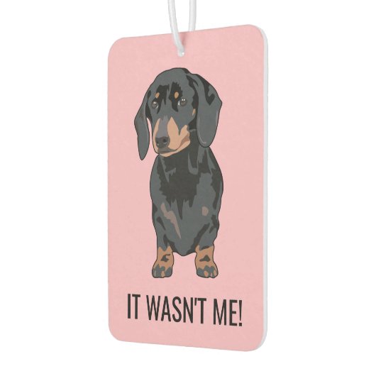 私がおもしろい愛犬のダチュンドじゃなかった カーエアーフレッシュナー (左)