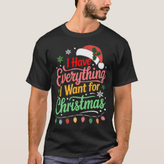 私がおもしろい持っているカップルのクリスマスのジョーク Tシャツ