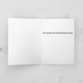 私がおもしろい欲しいのはフエ・メリー・クリスマス カード (内部)