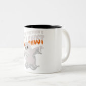 私がおもしろい知っている唯一の幽霊は聖なる幽霊 ツートーンマグカップ (正面右)