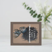 私がおもしろい見た来女性は気まずい引用文 ポストカード (スタンド正面)