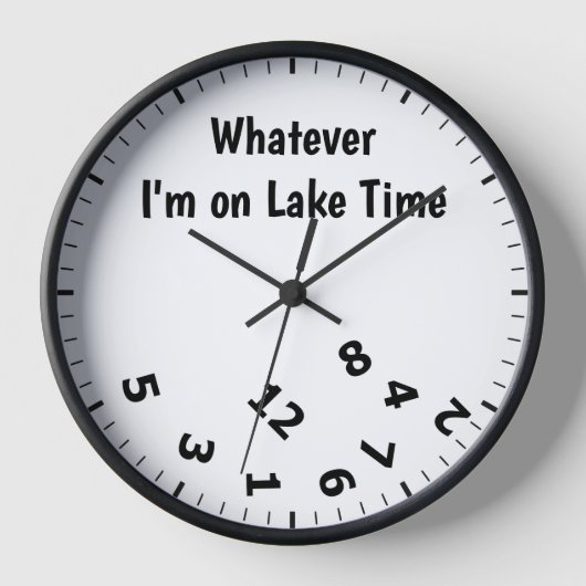 私がおもしろいLake Time Clockに乗っているものは何でも 壁時計 (正面)