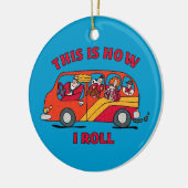 私がお母さんのミニバンのオーナメントをいかに転がるか セラミックオーナメント (左)