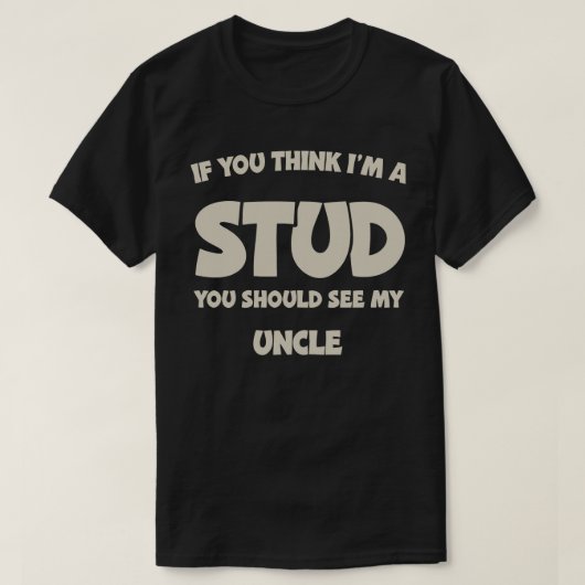 私がかっこいいと思うならおじさんを見て Tシャツ (デザイン正面)