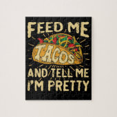 私がかわいらしいCinco deメーヨーであることを私にタコスを食べ物を与え、私に言って下さい ジグソーパズル (縦)