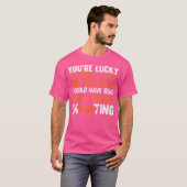 私がここにいてよかったね、粘土鳥には行かなくて Tシャツ (正面フル)