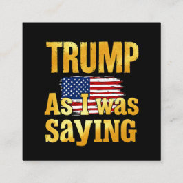 私がことわざだったトランプおもしろい：政治引用文 スクエア名刺