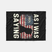 私がことわざだったトランプ彼のスピーチをトランプVance フリースブランケット (正面(横))