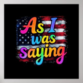 私がことわざトランプ2024メイクアメリカだった素晴らし時 ポスター (正面)