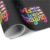 私がことわざトランプ2024メイクアメリカだった素晴らし時 ラッピングペーパー (ロールコーナー)