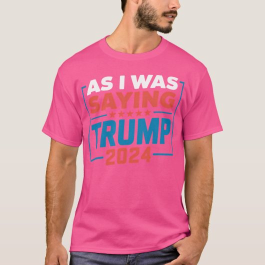 私がことわざトランプ2024選挙運動の望み Tシャツ (正面)