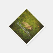 私がこのグラウンドホッグの日のナプキンを欲しいのは唯一のもの スタンダードカクテルナプキン (角)