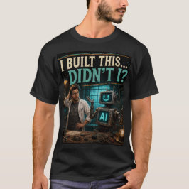 私がこれを作ったんだ、違いますか？ 面白いAI技術Tシャツ Tシャツ