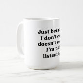 私がしないから気に コーヒーマグカップ (正面左)