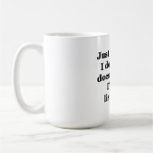 私がしないから気に コーヒーマグカップ (左)