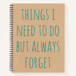 私がしなければならないが、常にノートを忘れ取る ノートブック