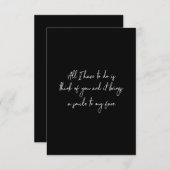 私がしなければならな考えいのは、あなたのことだけです サンキューカード (正面/裏面)