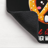 私がしょっぱい 彼女が甘い プレッツェル一緒に最高 マウスパッド (コーナー)