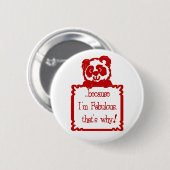 私がすばらしいので 缶バッジ (正面&裏面)